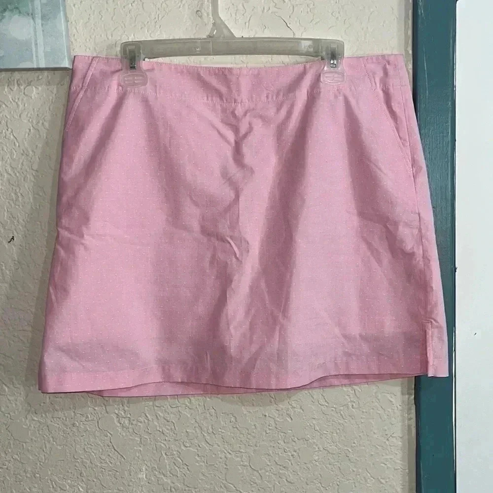 Lady Hagen essential Oxford dot golf skort